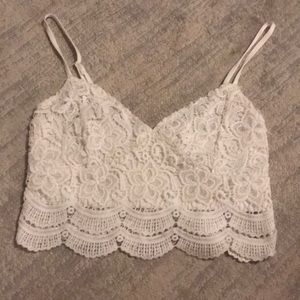Size medium L.A. Hearts Lace Crop Tank